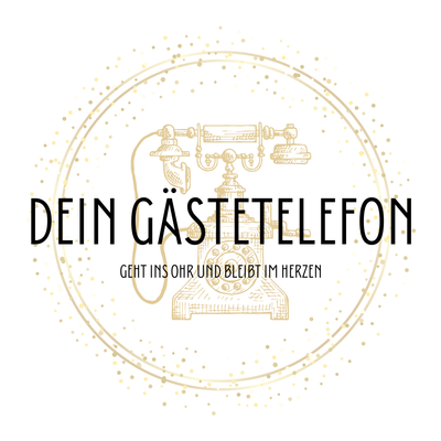 Dein Gästetelefon Logo Audio Gästebuch mieten rabatt