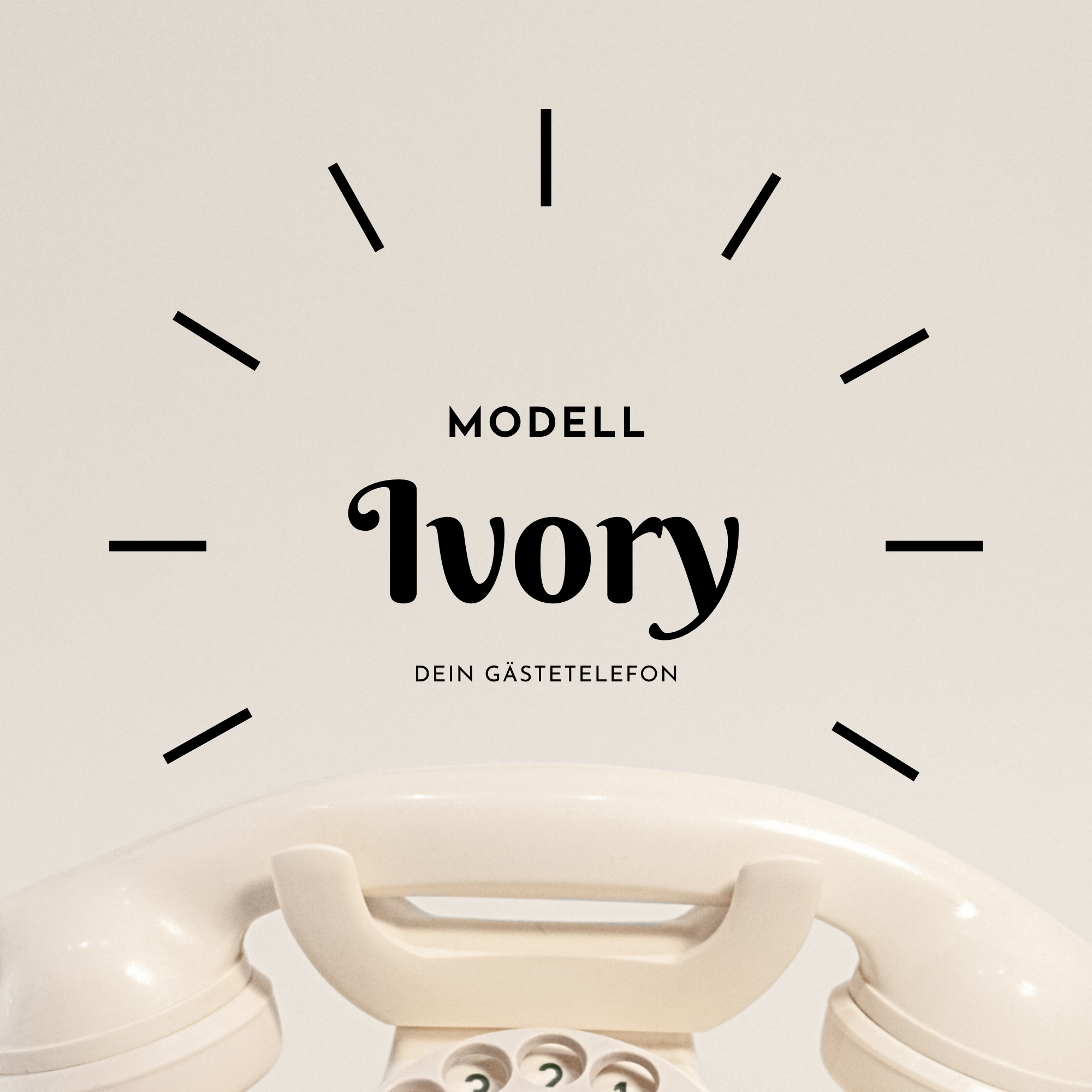 Vintage-Telefon Ivory, Ansicht 2
