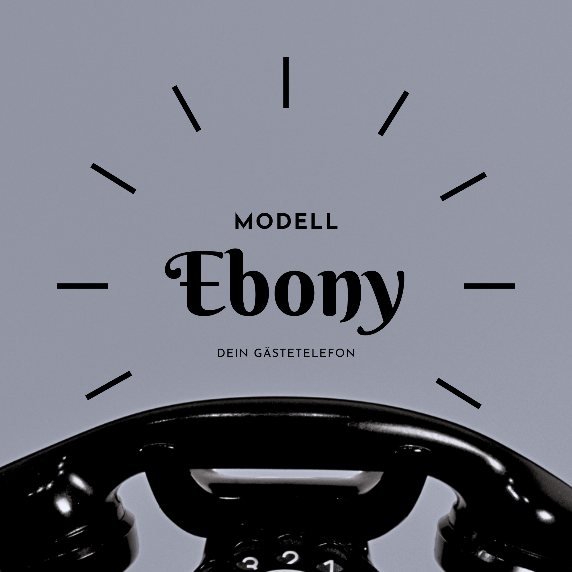 Vintage-Telefon Ebony, Ansicht 2