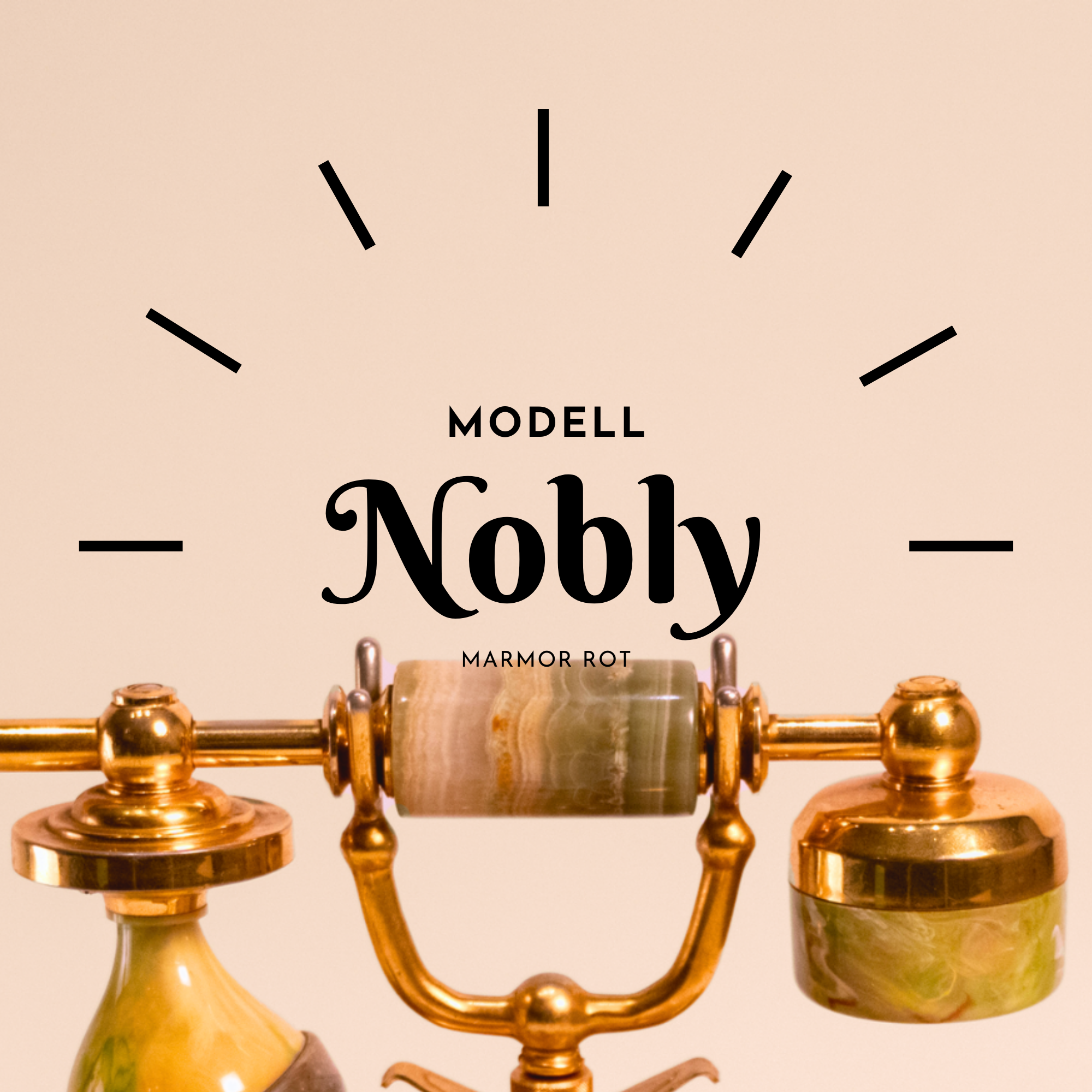 Vintage-Telefon Nobly Rot, Ansicht 2